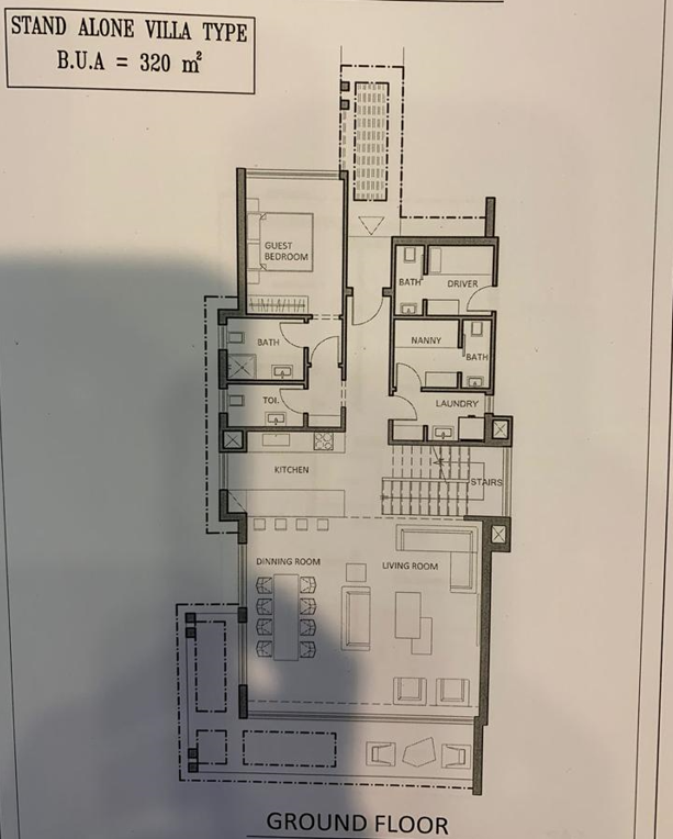 Floor plan for villa at Katameya Coast