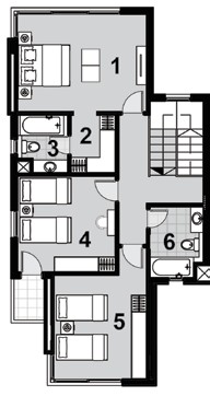 Floor plan for duplex at Etapa