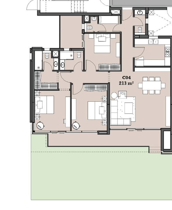 Floor plan for apartment at The View Waterway