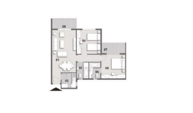 Floor plan for apartment at Il Bosco City