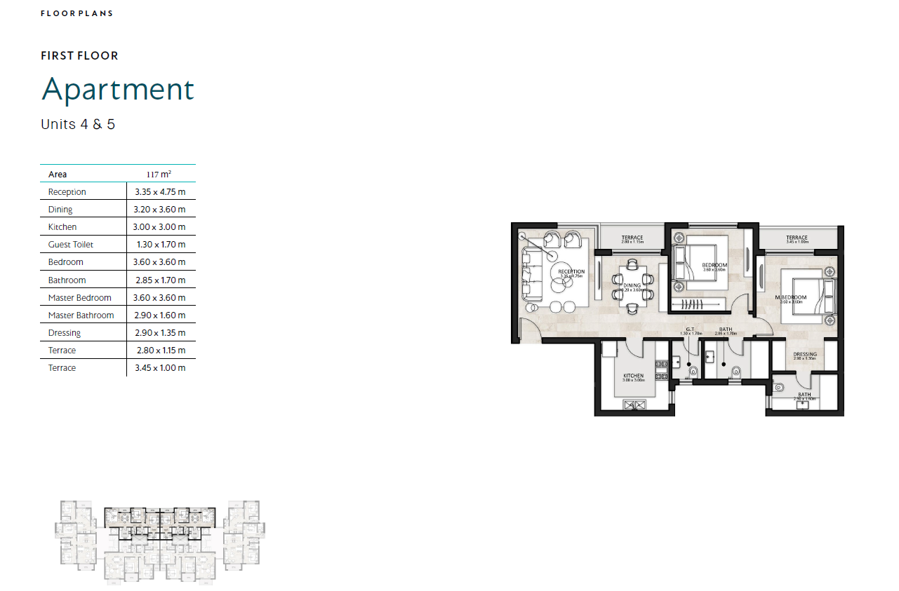 Floor plan for apartment at Garden Lakes