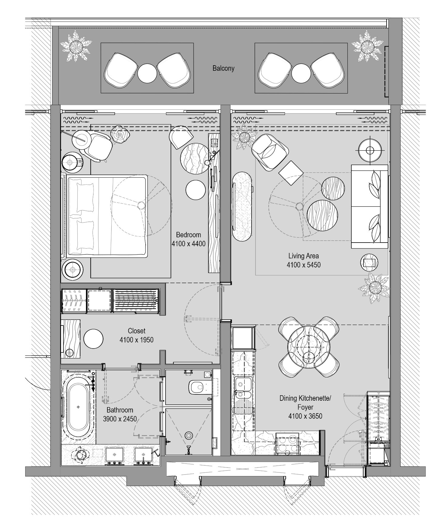 Floor plan for apartment at Address Residences  Marassi Beach