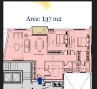 Floor plan for apartment at The City of Odyssia