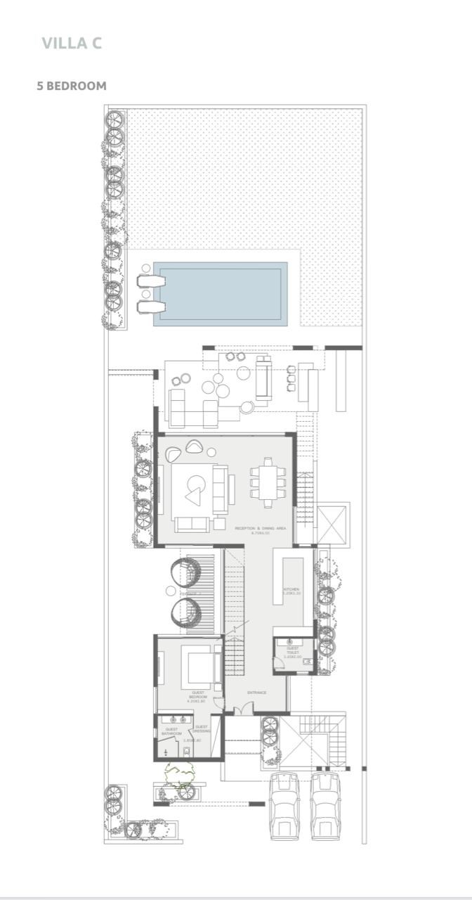 Floor plan for villa at Seashell Ras El Hekma