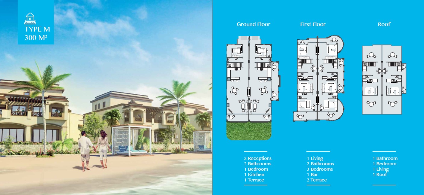 Floor plan for villa at Lasirena North Coast