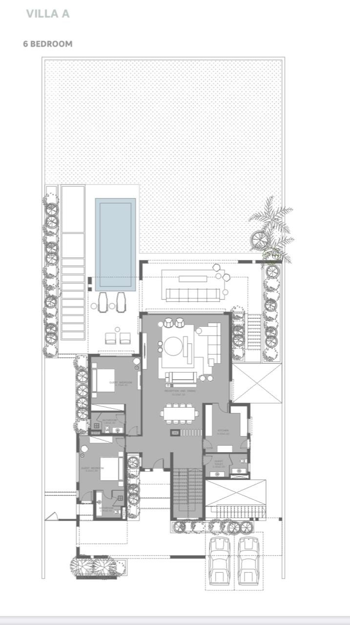 Floor plan for villa at Seashell Ras El Hekma