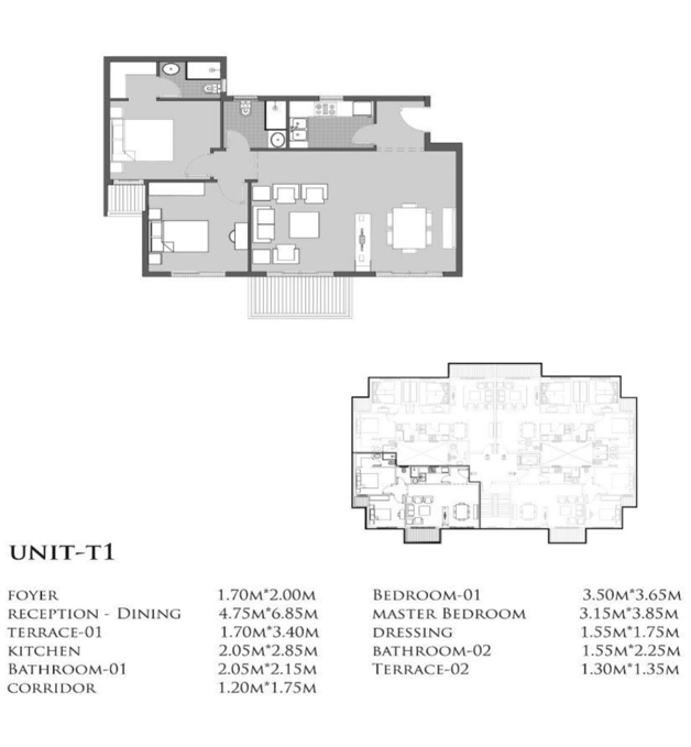 Floor plan for apartment at Dejoya Residence