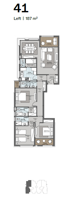 Floor plan for apartment at Ever