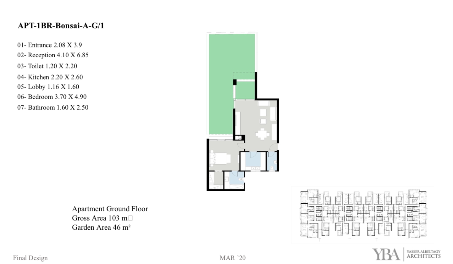Floor plan for apartment at The Curve