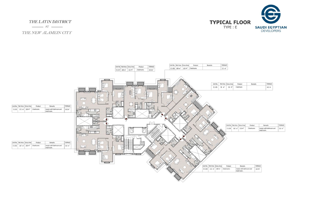 Floor plan for apartment at Il Latini SED