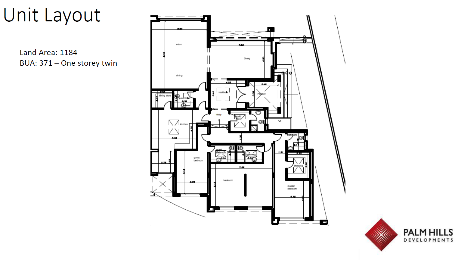 Floor plan for  at Palm Hills Golf Views