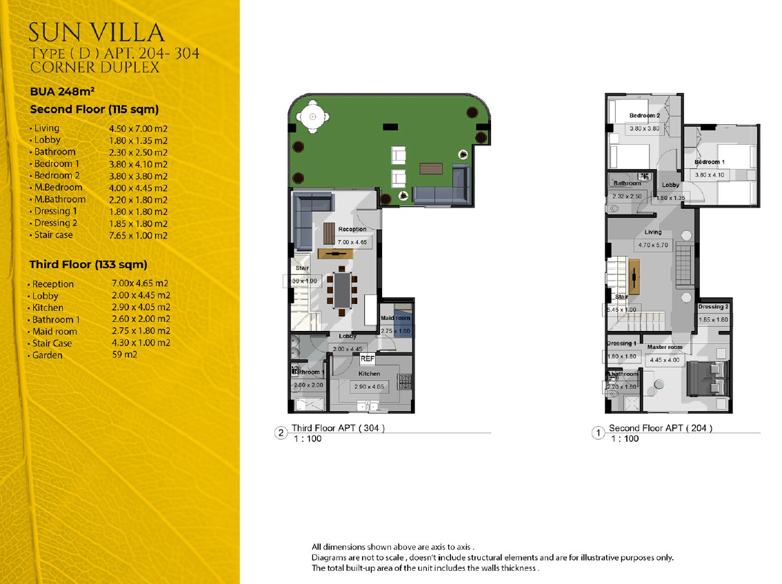 Floor plan for duplex at La Mirada