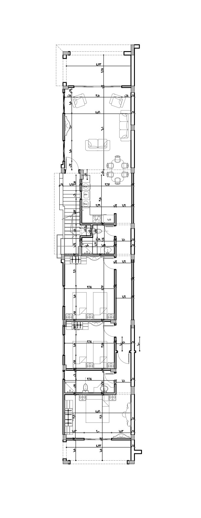 Floor plan for chalet at La Vista Bay East
