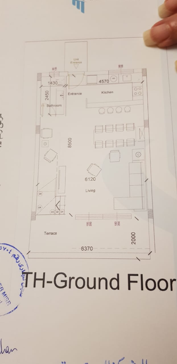 Floor plan for townhouse at Fouka Bay
