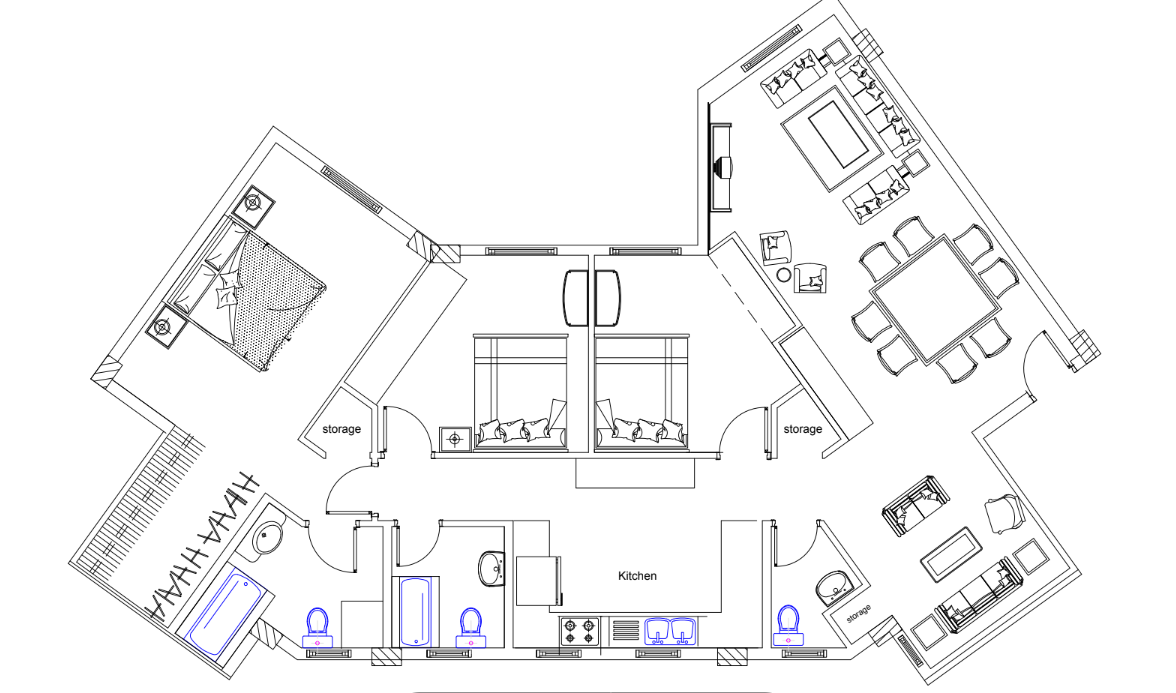 Floor plan for apartment at The Loft