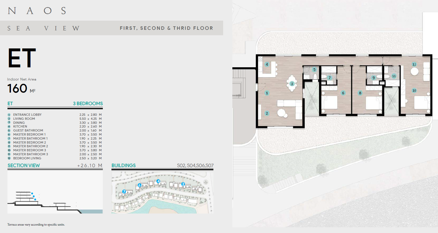 Floor plan for chalet at Azha North Coast