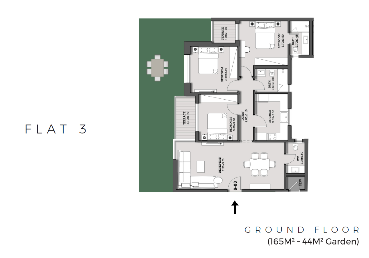 Floor plan for apartment at Orla Residence
