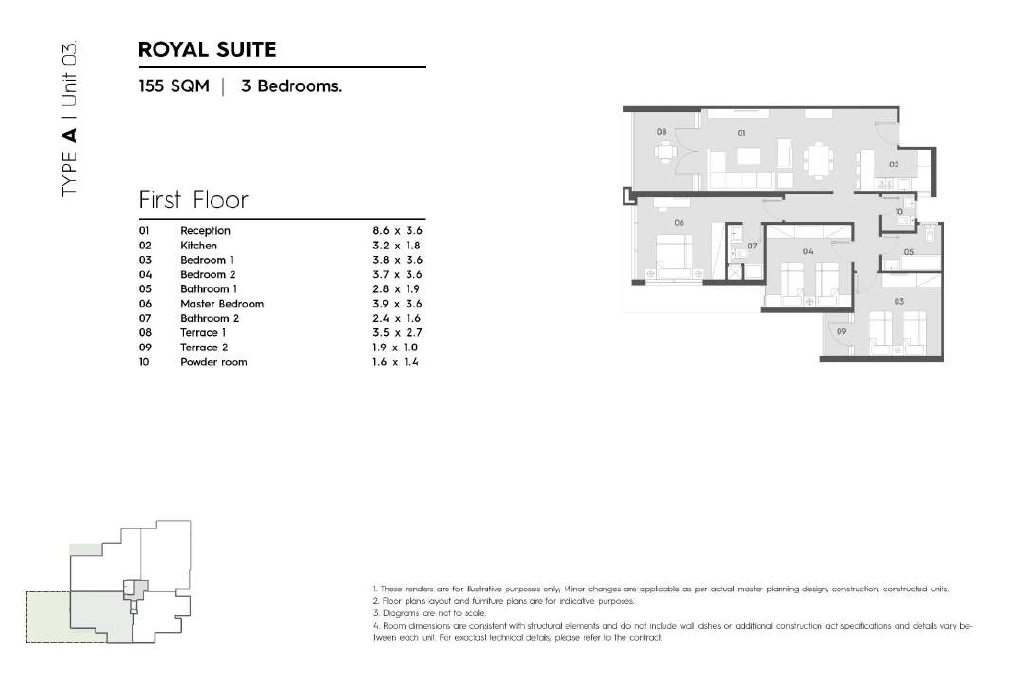 Floor plan for chalet at The Groove