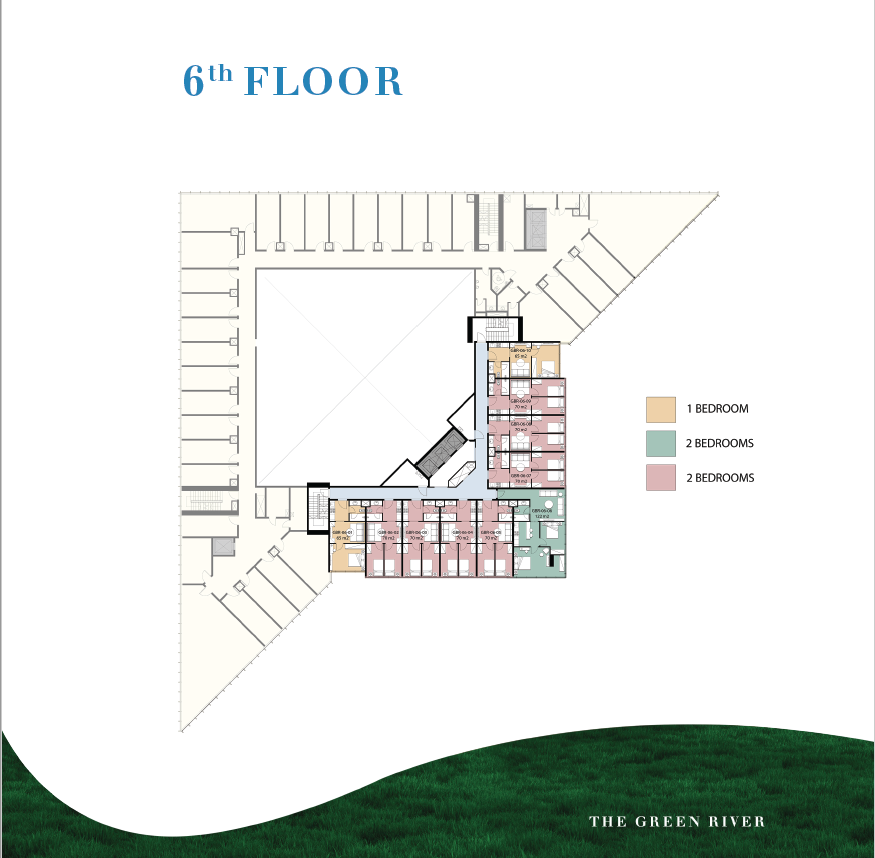 Floor plan for apartment at Modon Green River Tower