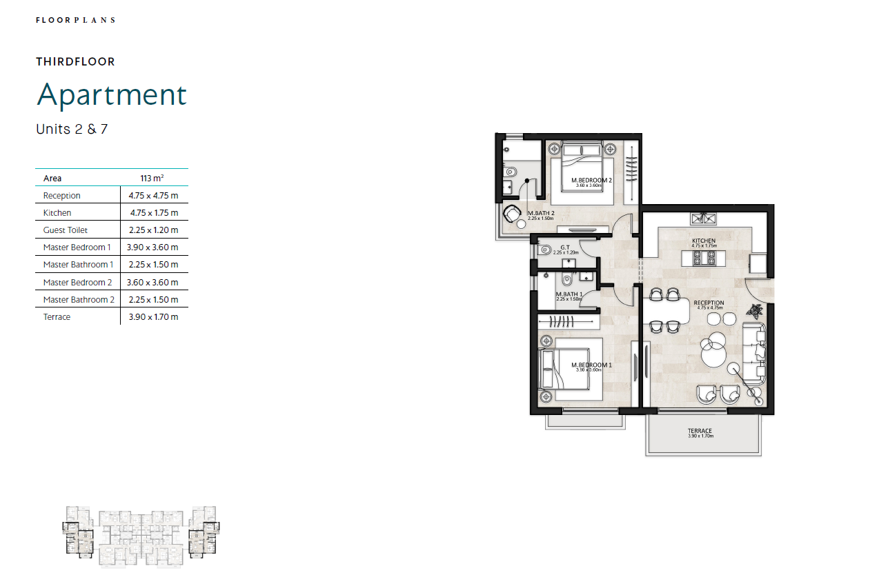Floor plan for apartment at Garden Lakes