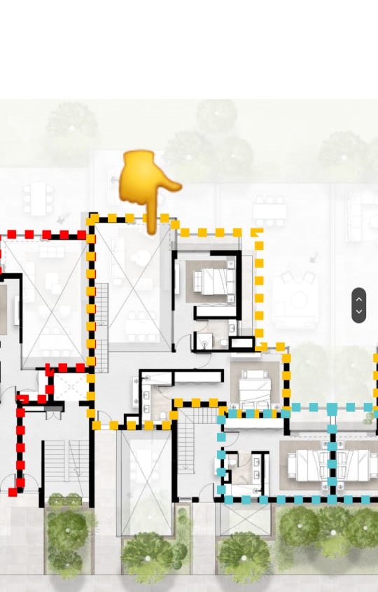 Floor plan for duplex at Solana