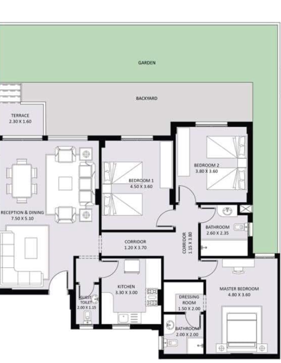 Floor plan for apartment at Jayd