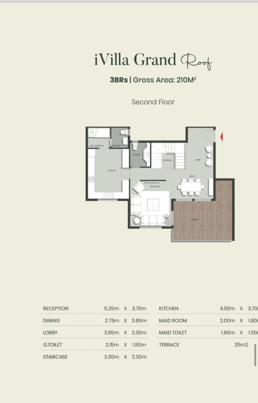 Floor plan for duplex at Aliva Mountain View Mostakbal City