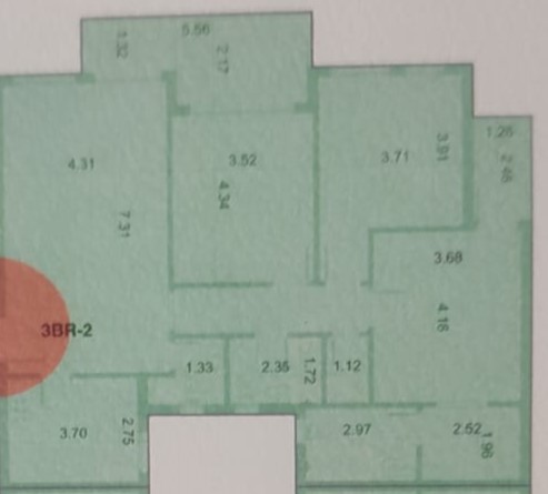 Floor plan for apartment at Rivers