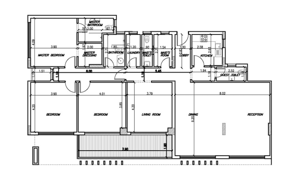 Floor plan for apartment at Joulz