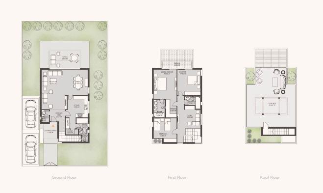 Floor plan for villa at O West Orascom