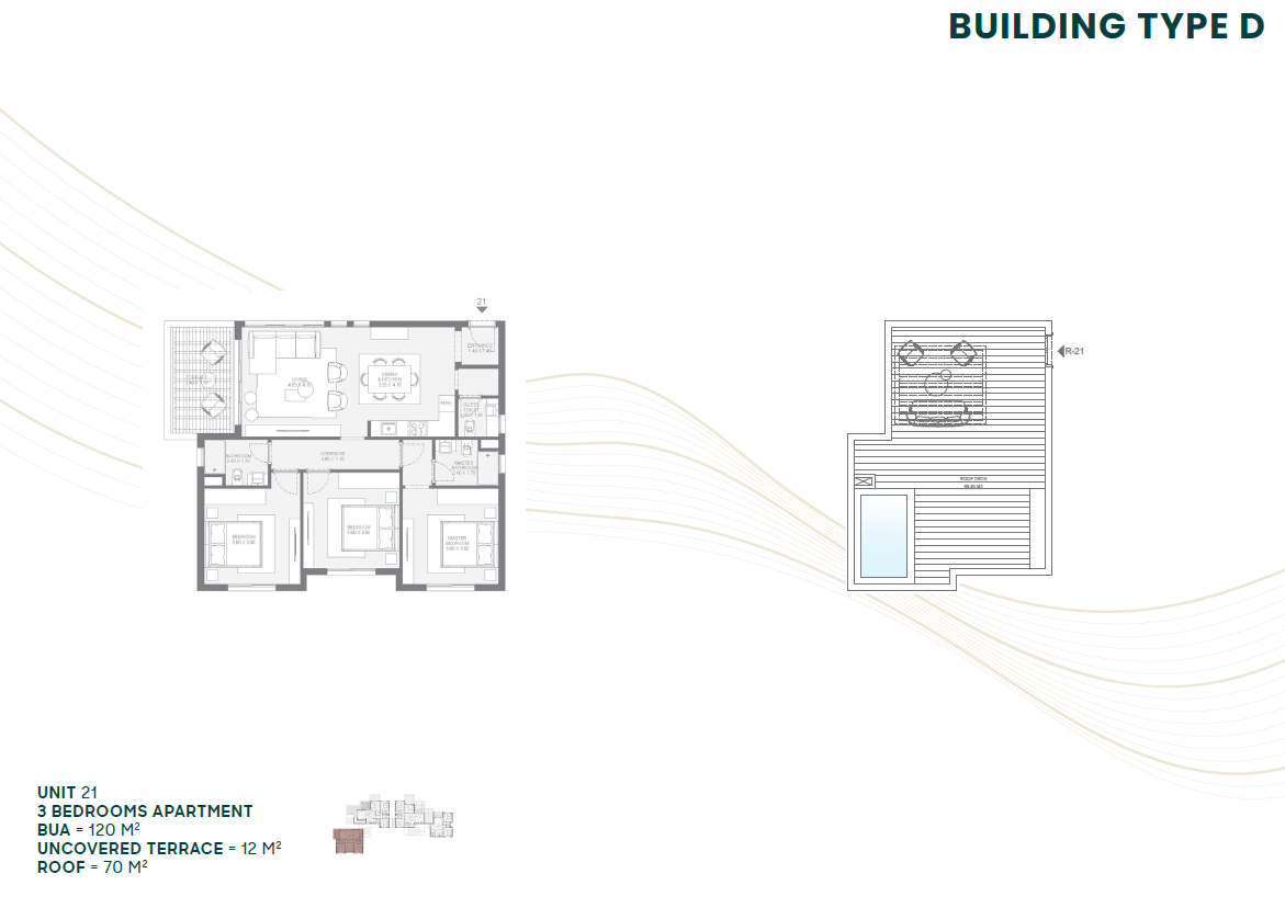 Floor plan for apartment at Makadi Heights