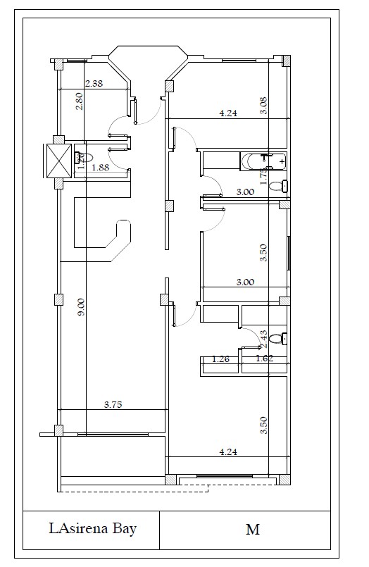 Floor plan for villa at Lasirena Bay