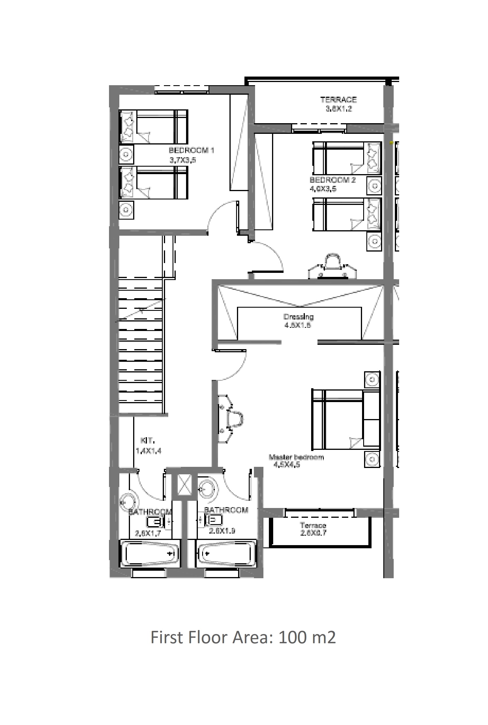 Floor plan for  at Hyde Park
