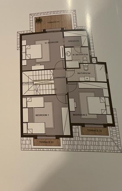 Floor plan for villa at Mountain View ICity New Cairo