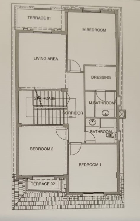 Floor plan for villa at Mountain View ICity New Cairo