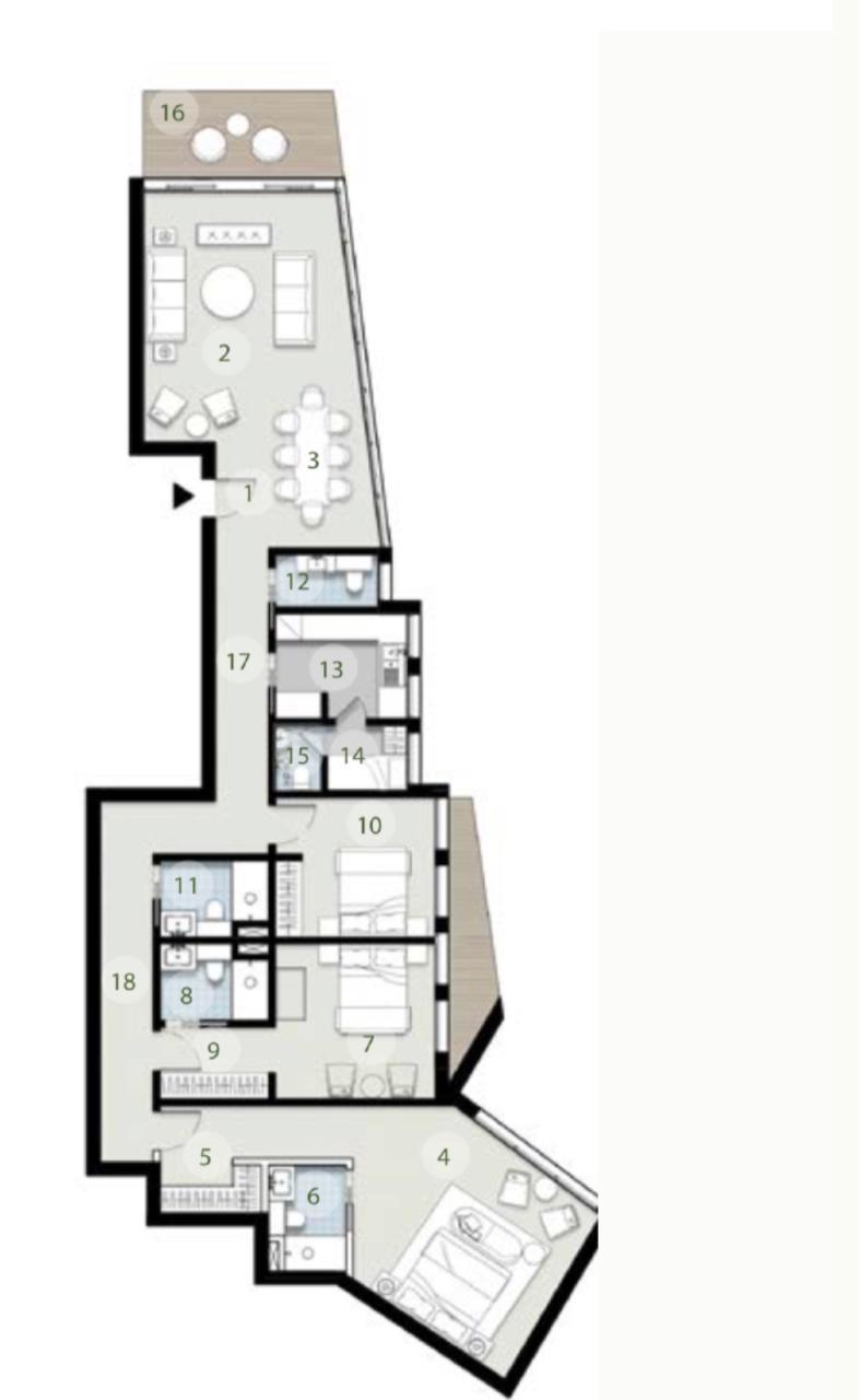 Floor plan for apartment at ZED