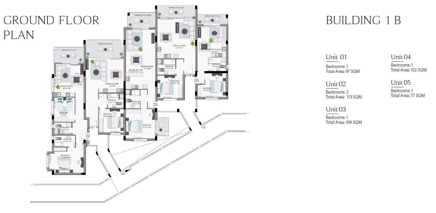Floor plan for apartment at Soma Breeze