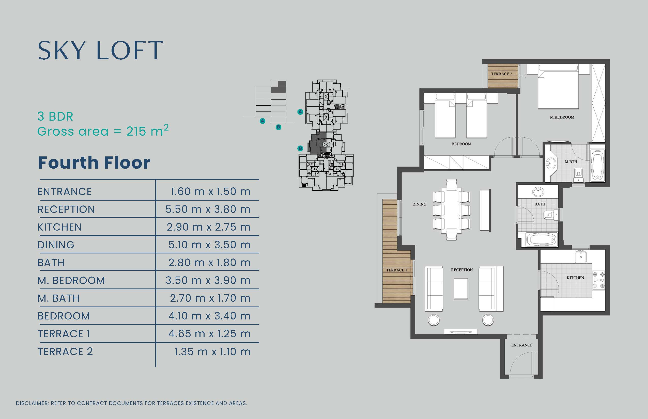 Floor plan for penthouse at Mountain View iCity October