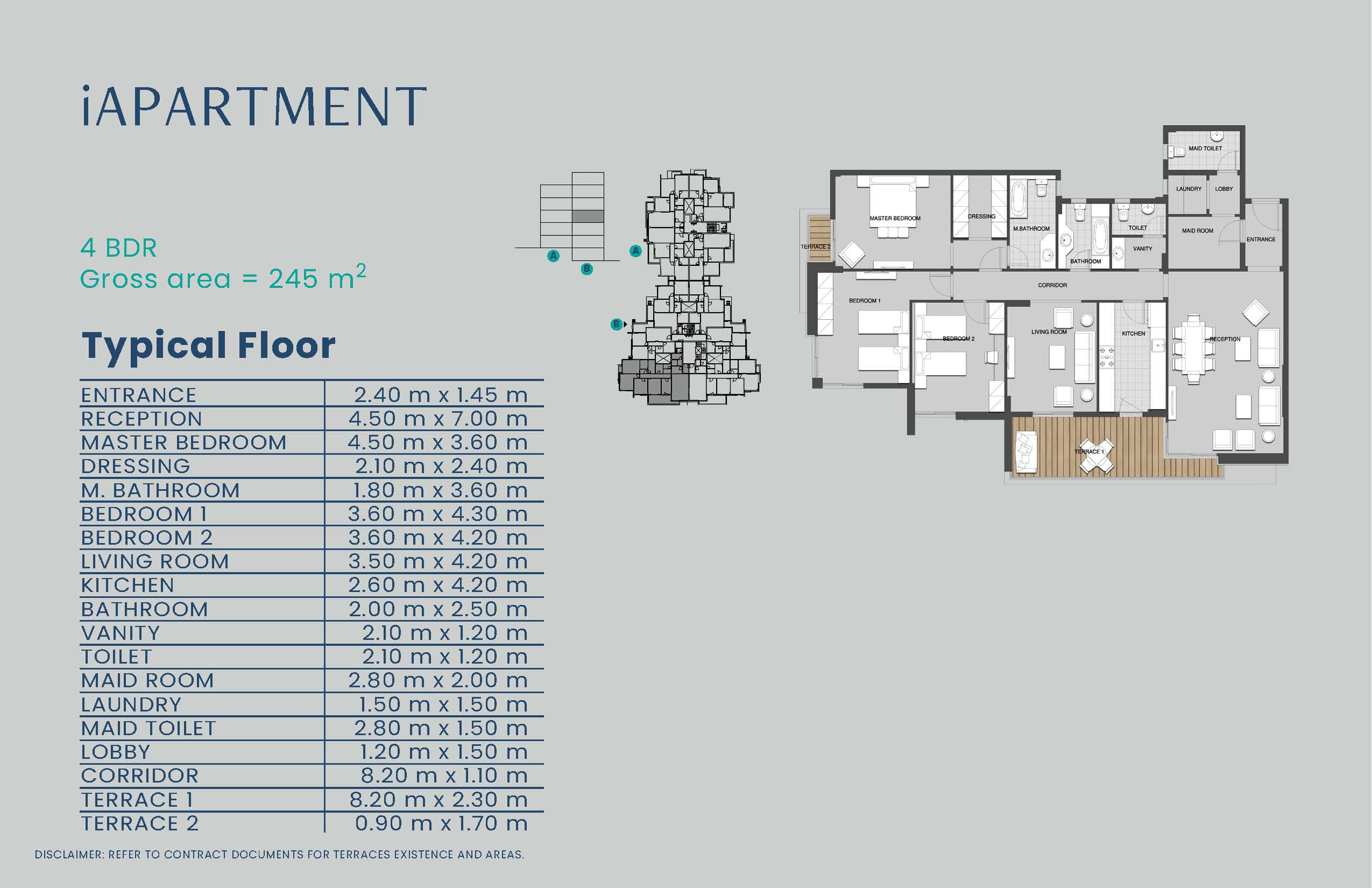 Floor plan for apartment at Mountain View iCity October