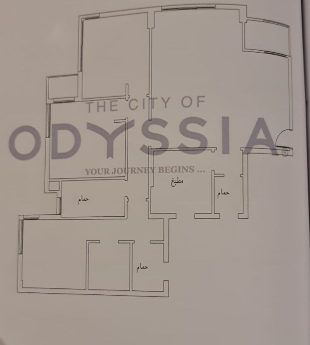 Floor plan for apartment at The City of Odyssia