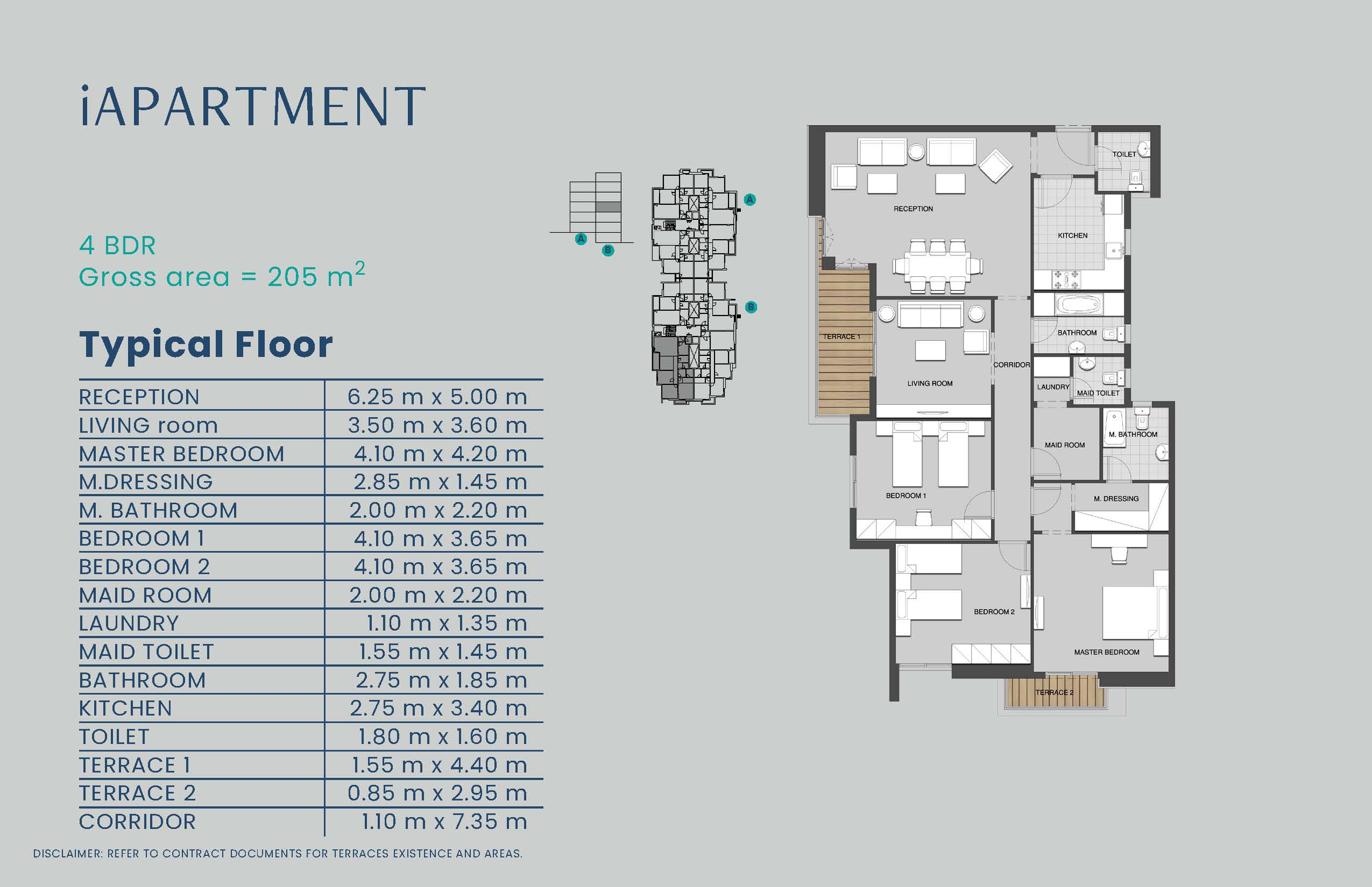 Floor plan for apartment at Mountain View iCity October