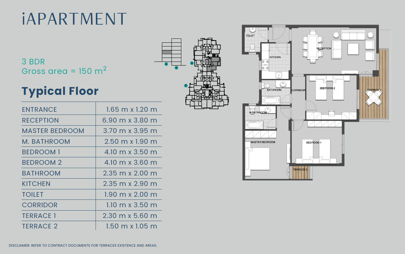 Floor plan for apartment at Mountain View iCity October