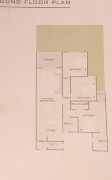 Floor plan for apartment at Yellow Residence