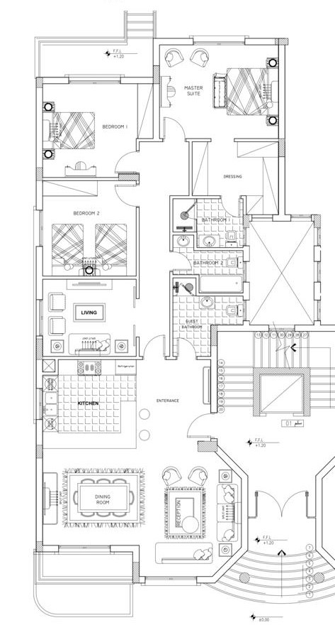 Floor plan for apartment at Serena Heights
