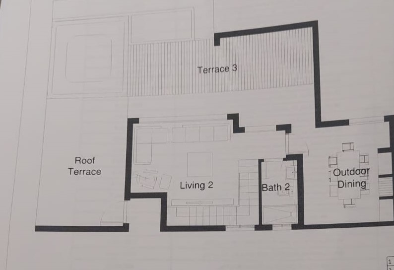 Floor plan for penthouse at The Hills