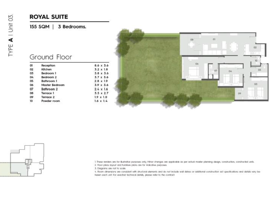 Floor plan for chalet at The Groove
