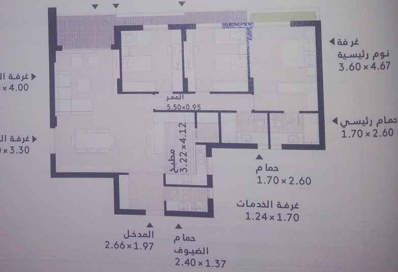 Floor plan for apartment at Al Burouj