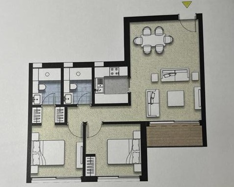 Floor plan for apartment at ZED East
