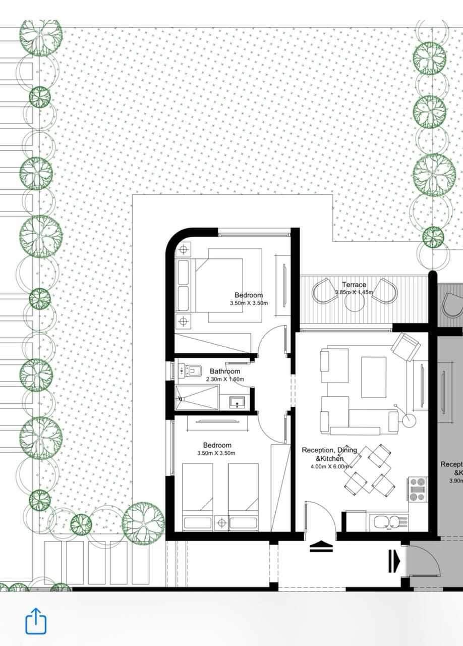 Floor plan for chalet at Koun