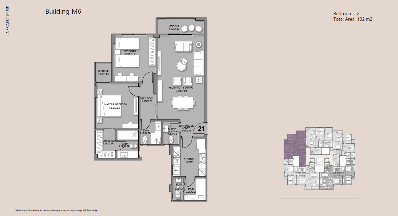 Floor plan for apartment at Ninety Avenue